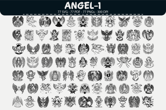 Angel Clipart Bundle: 77 Designs for Creators