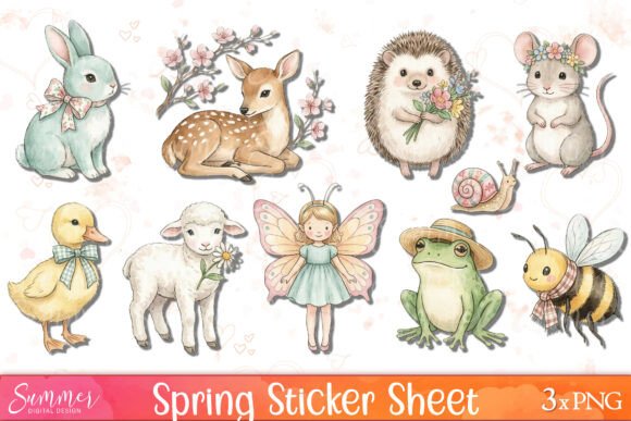 Bringing Soft Pastel Charm to Your Creative World with Spring Blooming Garden Sticker Sheets