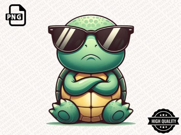 Cool Animal with Sunglasses Clipart: Stylish Digital Art