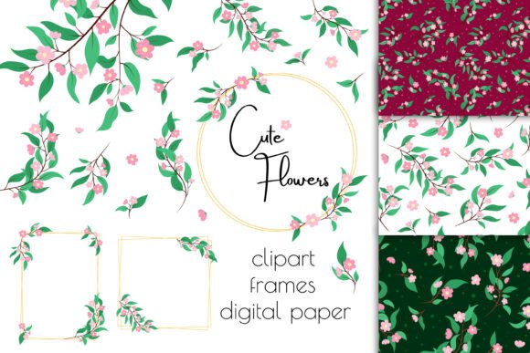 Cute Flowers PNG Clip Art & Floral Frames