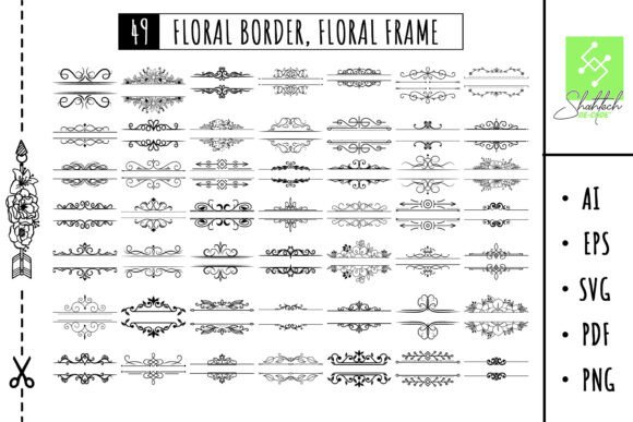 Elevate Your Creative Projects with a Versatile Floral Border Svg and Floral Frame Bundle