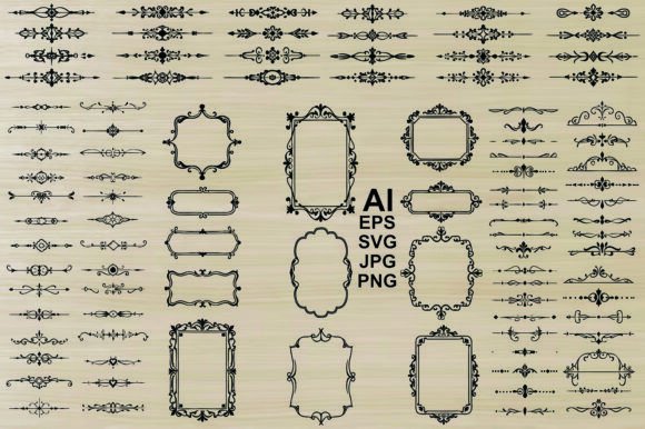 Elevate Your Designs: The Ultimate Guide to Ornate Black Flourish Dividers and Silhouette Bundles