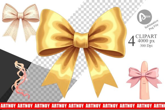 Elevate Your Designs with Exquisite Coquette Bows Clipart