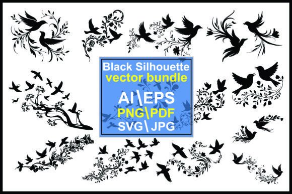 Elevate Your Designs with the Silhouette Bird Floral Patterns Bundle