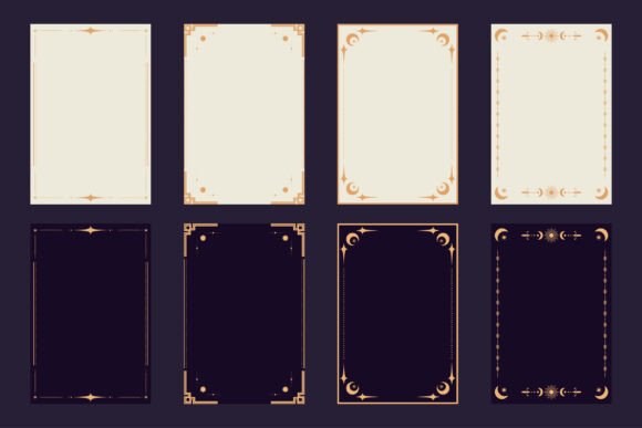Elevating Divine Design: The Strategic Value of the Celestial Boho Tarot Card Frames Set