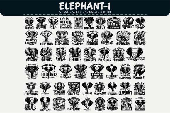 Integrating Elephant Vector Clipart – 52 Designs into Professional Creative Workflows