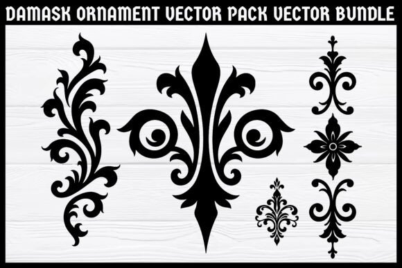 Integrating the Damask Elegant Ornate Ornament Design Set into Professional Creative Workflows