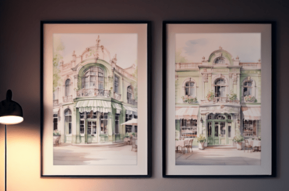 Organic European Café Architecture: A Timeless Design Aesthetic