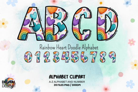 Strategic Design Choices: Leveraging the Rainbow Heart Doodle Alphabet for Brand Connection