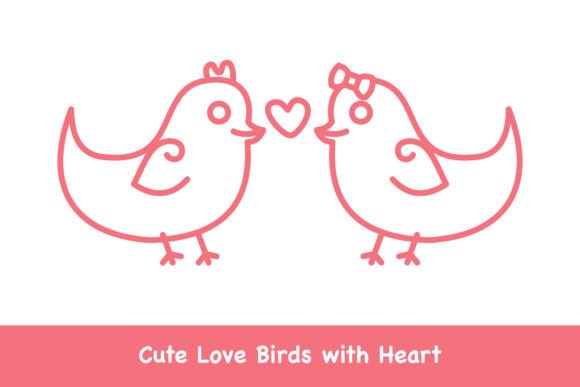 Strategic Visual Storytelling: Leveraging Cute Love Birds with Heart for Brand Connection