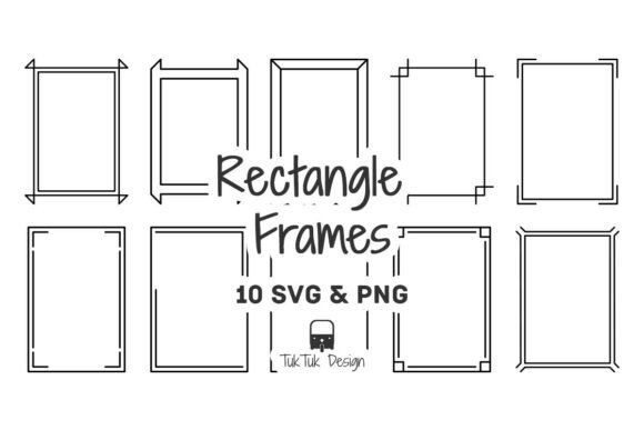Unlocking Creative Potential with Rectangle Frames Border SVG PNG Assets