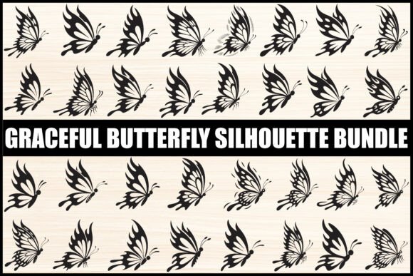 Unlocking Creative Potential with the Graceful Butterfly Silhouette Bundle