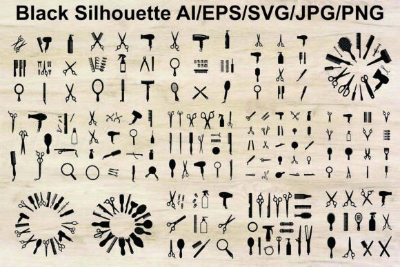 Why Silhouettes of Hair Styling Tools Vector Graphics Are Essential for Modern Design Projects